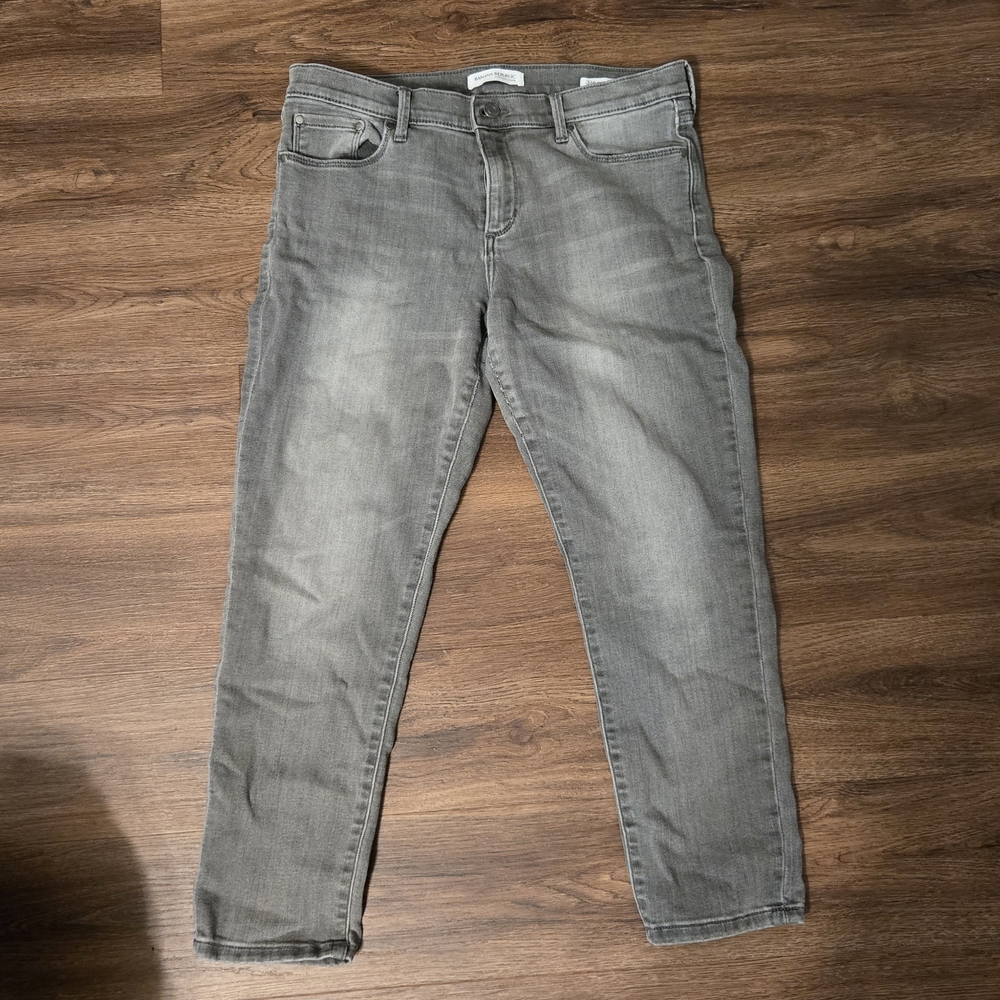 Banana Republic 31P Skinny Fit Gray Jeans